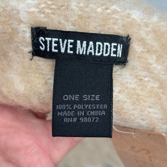 Steve‎ Madden Tassel Scarf Cream/Tan One Size NWT - Picture 3 of 10